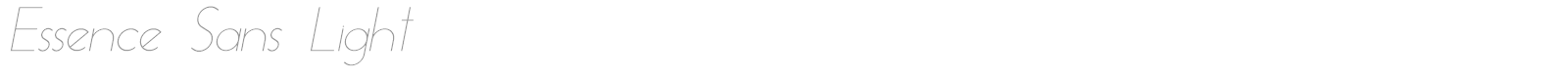Essence Sans Light font preview